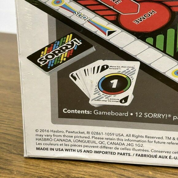 Hasbro Sorry! Board Game By Hasbro Gaming Ages 6+ 2-4 Play 2016 - Picture 4 of 9
